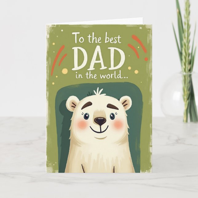 Arctic Friend Fathers Day Card (Front)