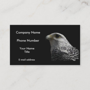 Arctic Gyrfalcon Portrait Painting Business Card