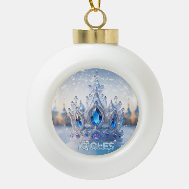 Arctic Ice Palace/Icicles- Framed Ornament (Front)