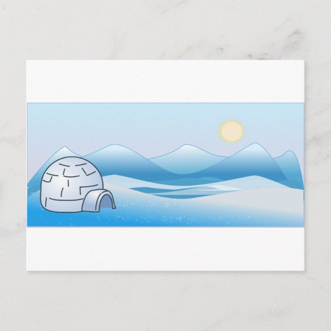 Arctic Igloo Postcard (Front)