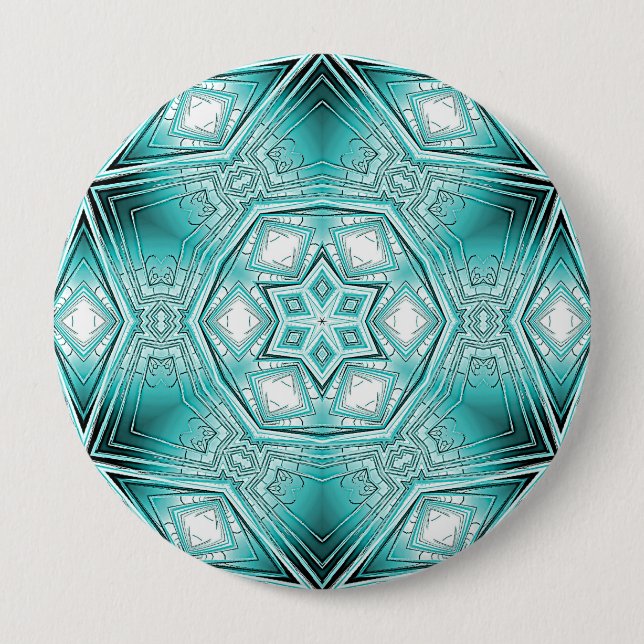 Arctic Kaleidoscope  10 Cm Round Badge (Front)