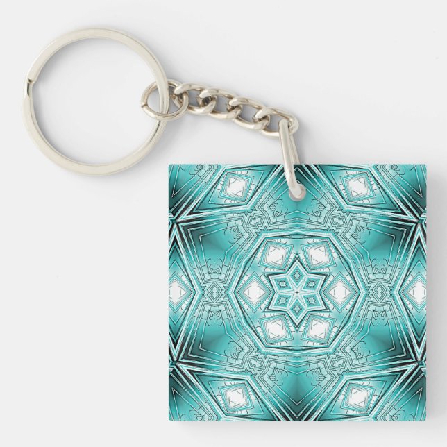 Arctic Kaleidoscope  Key Ring (Front)