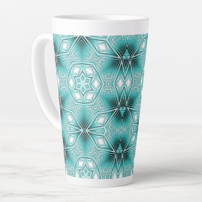 Arctic Kaleidoscope  Latte Mug (Left Angle)
