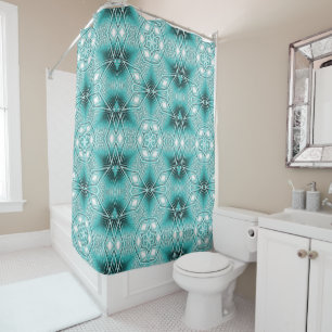 Arctic Kaleidoscope Shower Curtain