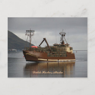 Arctic Lady, Crab Boat in Dutch Harbour, Alaska Postcard