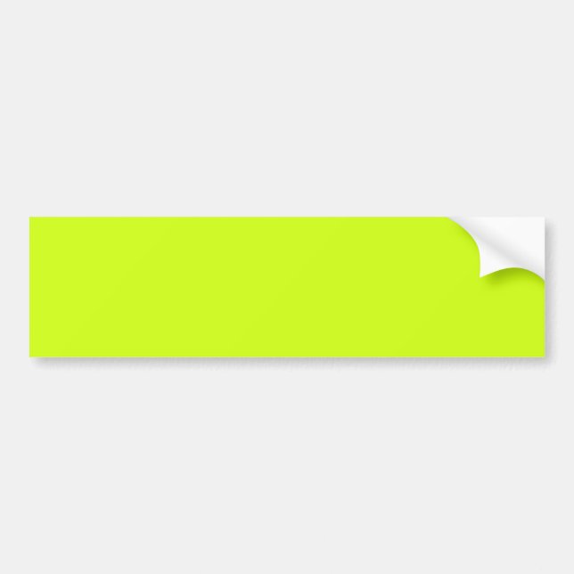 Arctic lime (solid colour)  bumper sticker (Front)