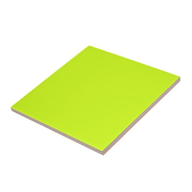 Arctic lime (solid colour)  ceramic tile (Side)