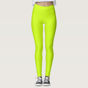 Arctic lime (solid colour) leggings