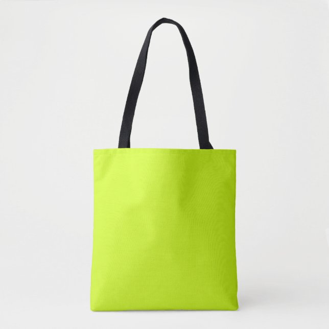 Arctic lime (solid colour)  tote bag (Front)