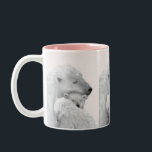 Arctic Love: Polar Bear Family in Pink Hues Two-Tone Coffee Mug<br><div class="desc">Immerse yourself in the heartwarming embrace of this digital painting featuring a polar bear family snuggling against a soft pink background. The gentle hues and the loving connection between the bears create a captivating scene that embodies the warmth of family bonds in the icy Arctic. Perfect for wildlife enthusiasts and...</div>