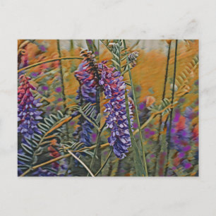 Arctic Lupine Vibrant Postcard