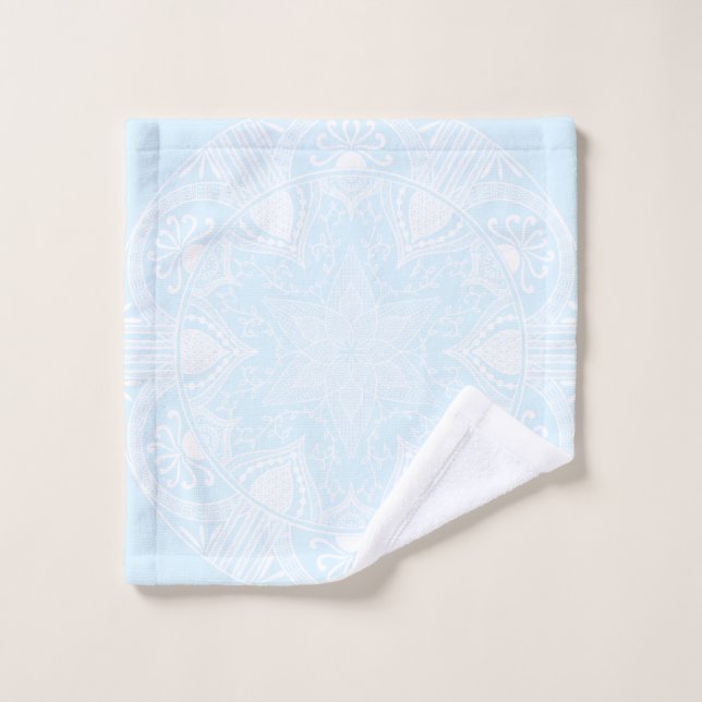 Arctic Mandala Bath Towel Set (Wash Cloth)