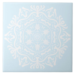 Arctic Mandala Ceramic Tile