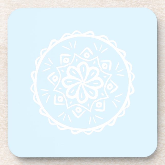 Arctic Mandala Coaster (Front)