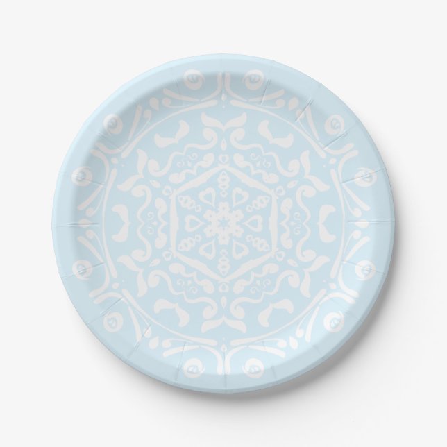 Arctic Mandala Paper Plate (Front)