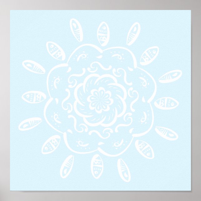 Arctic Mandala Poster (Front)