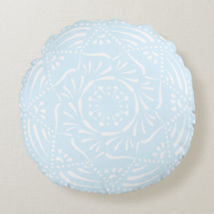 Arctic Mandala Round Cushion