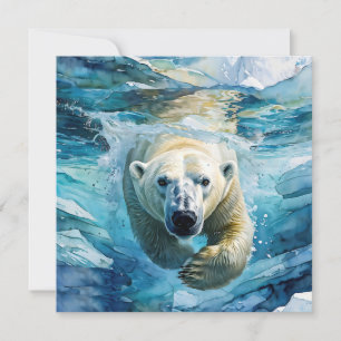 Arctic Mirage: The Swimming Monarch
