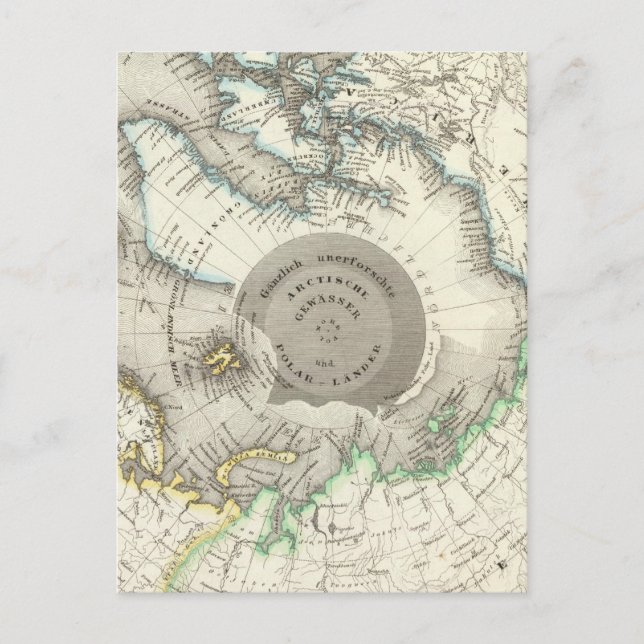 Arctic, Northern Hemisphere Postcard (Front)