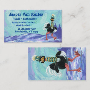 Arctic Ostrich on the Run Business Card
