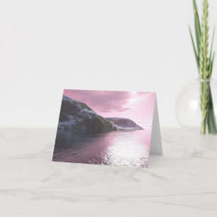 Arctic Pink Sunrise Note Card
