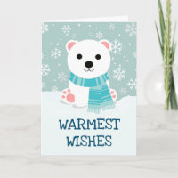 Arctic Polar Bear Cub Snowflakes Christmas