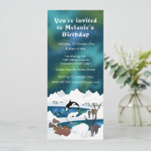 Arctic Polar Bear Reindeer Walrus Orca Narwhal