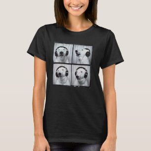 Arctic Polar Bear With Headphones Autistic Autism  T-Shirt