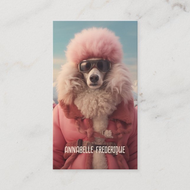 Arctic Poodle Business Card (Front)
