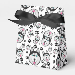 Arctic Puppy Siberian Husky Big Sled Dog Favour Box