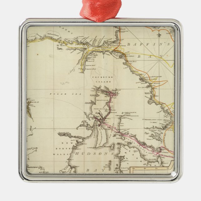 Arctic Regions Metal Ornament (Front)