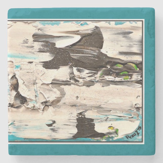 Arctic Rush, Blue and White Coaster (Front)