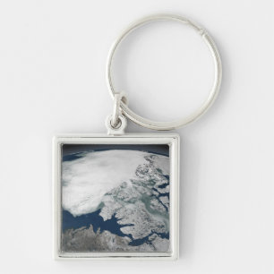 Arctic sea ice above North America Key Ring