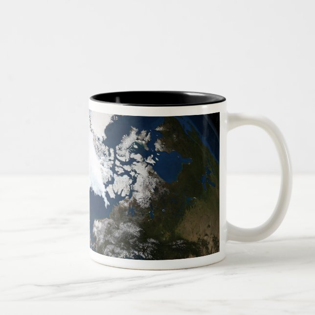Arctic sea ice Two-Tone coffee mug (Right)