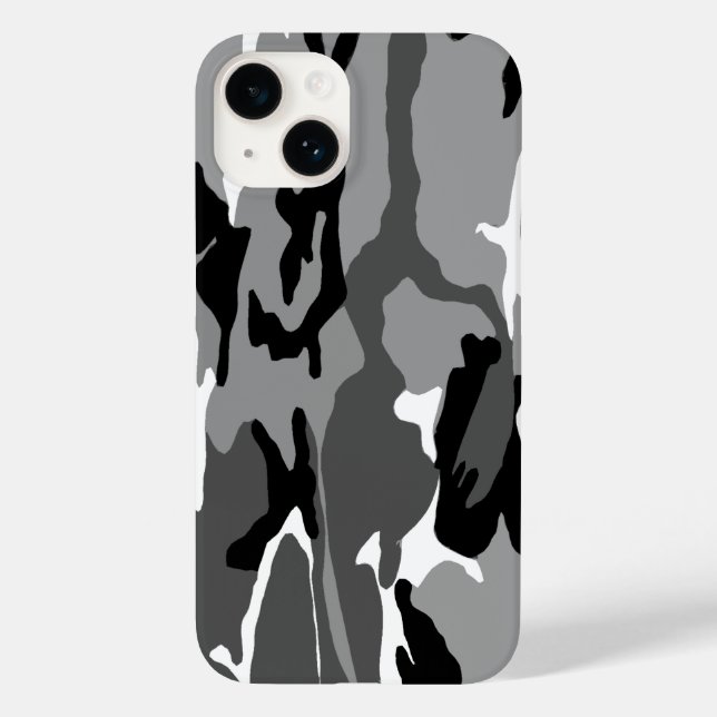 Arctic Snow Camo Case-Mate iPhone Case (Back)