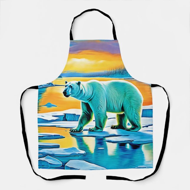 Arctic Sunset Polar Majesty Apron (Front)
