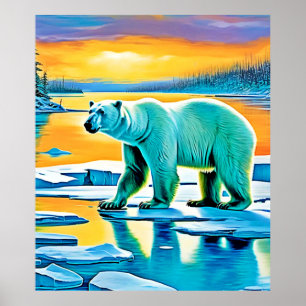 Arctic Sunset Polar Majesty Poster