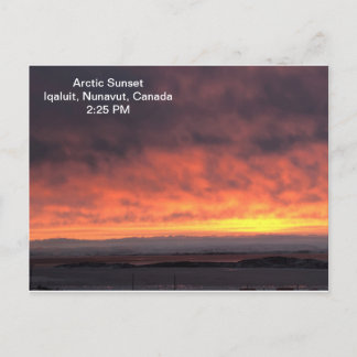 Arctic Sunset Postcard