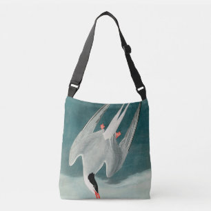 Arctic Tern Audubon Bird Wildlife Painting Crossbody Bag