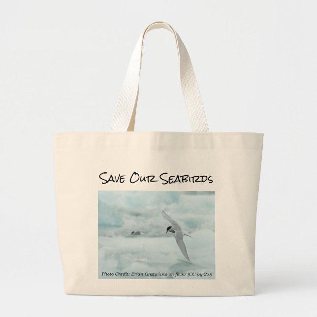 Arctic Tern Save Our Seabirds Bag by RoseWrites (Front)