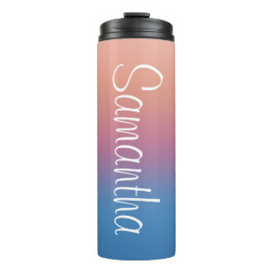 Arctic Twilight Ombre Personalised Thermal Tumbler