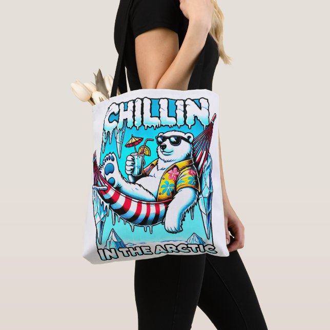 Arctic Vacation Tote Bag (Close Up)
