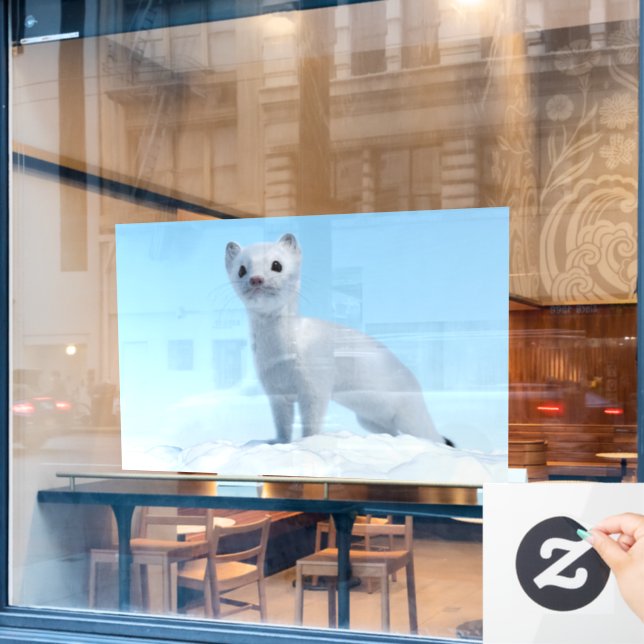 Arctic Weasel Charm (Cafe Window)