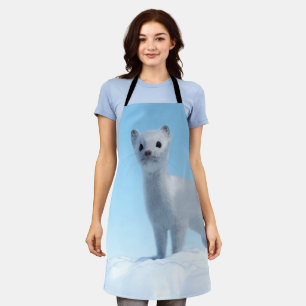 Arctic Weasel Charm Apron