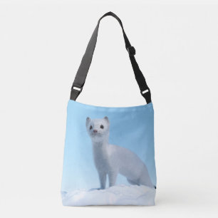 Arctic Weasel Charm Crossbody Bag