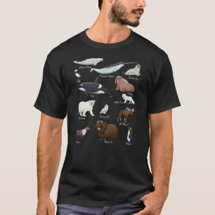 Arctic Wildlife Tundra Ecosystem Animal Names For T-Shirt
