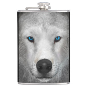 Arctic Wolf Hip Flask