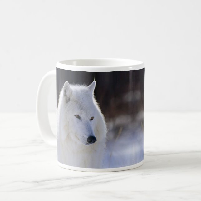 Arctic Wolf Mug (Front Left)