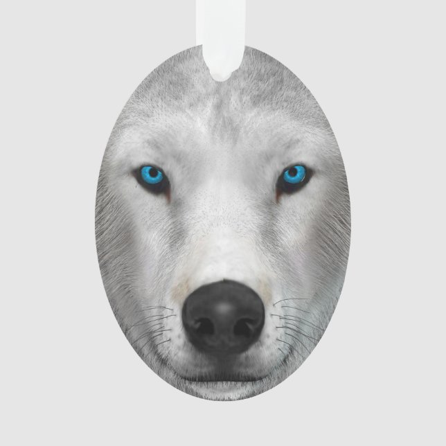 Arctic Wolf Ornament (Front)