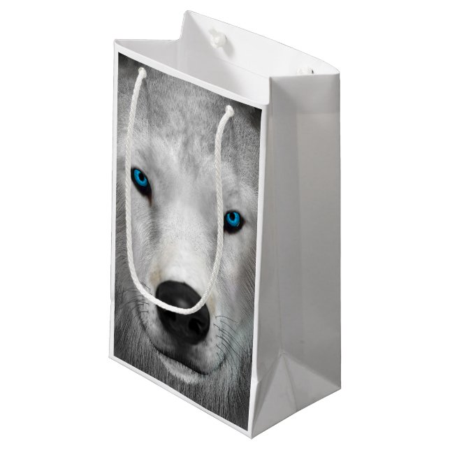 Arctic Wolf Small Gift Bag (Front Angled)